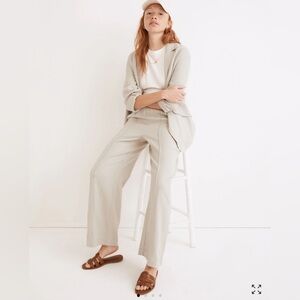 MADEWELL Breezewoven Pull-On High-Rise Straight Pants SIZE 4 sage green